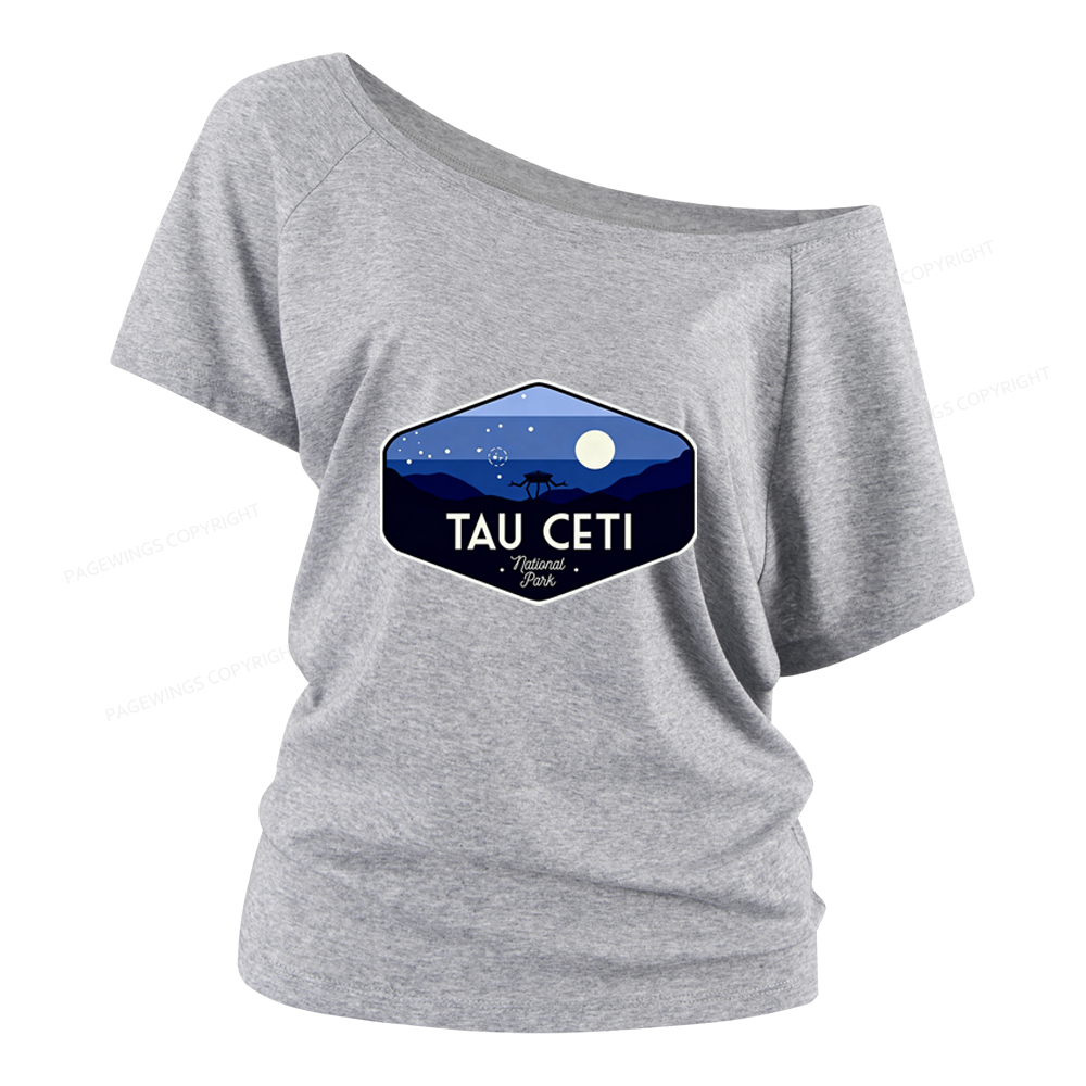 Pagewings Tau Ceti Women Off Shoulder T-shirts