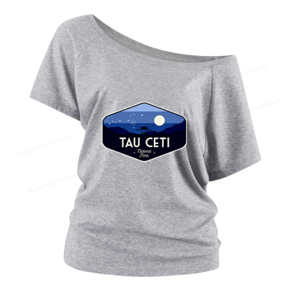 Pagewings Tau Ceti Women Off Shoulder T-shirts