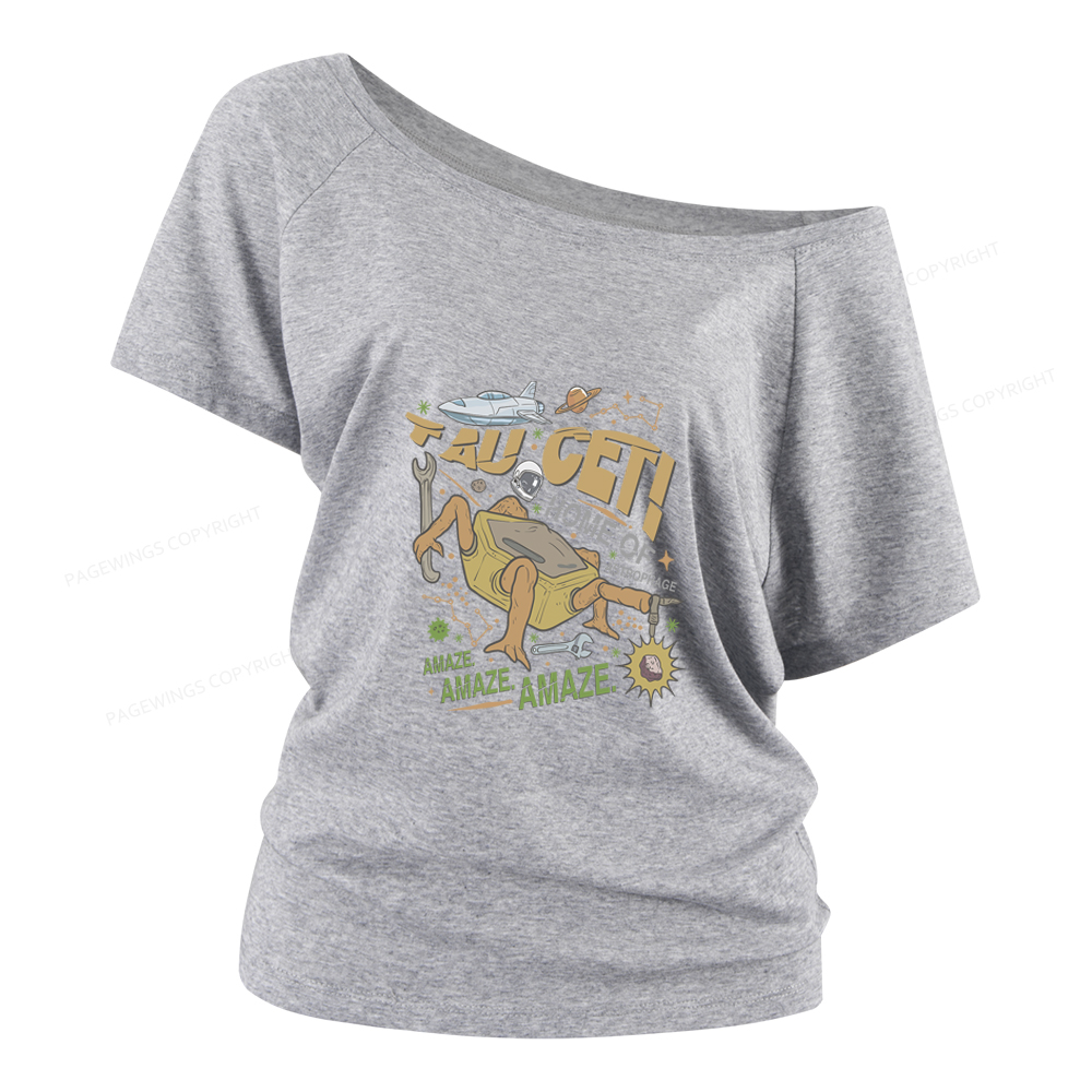 Pagewings Rocky Bookish Women Off Shoulder T-shirts