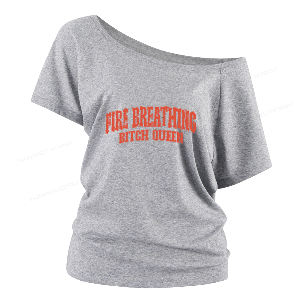 Pagewings Bookish Queen Women Off Shoulder T-shirts