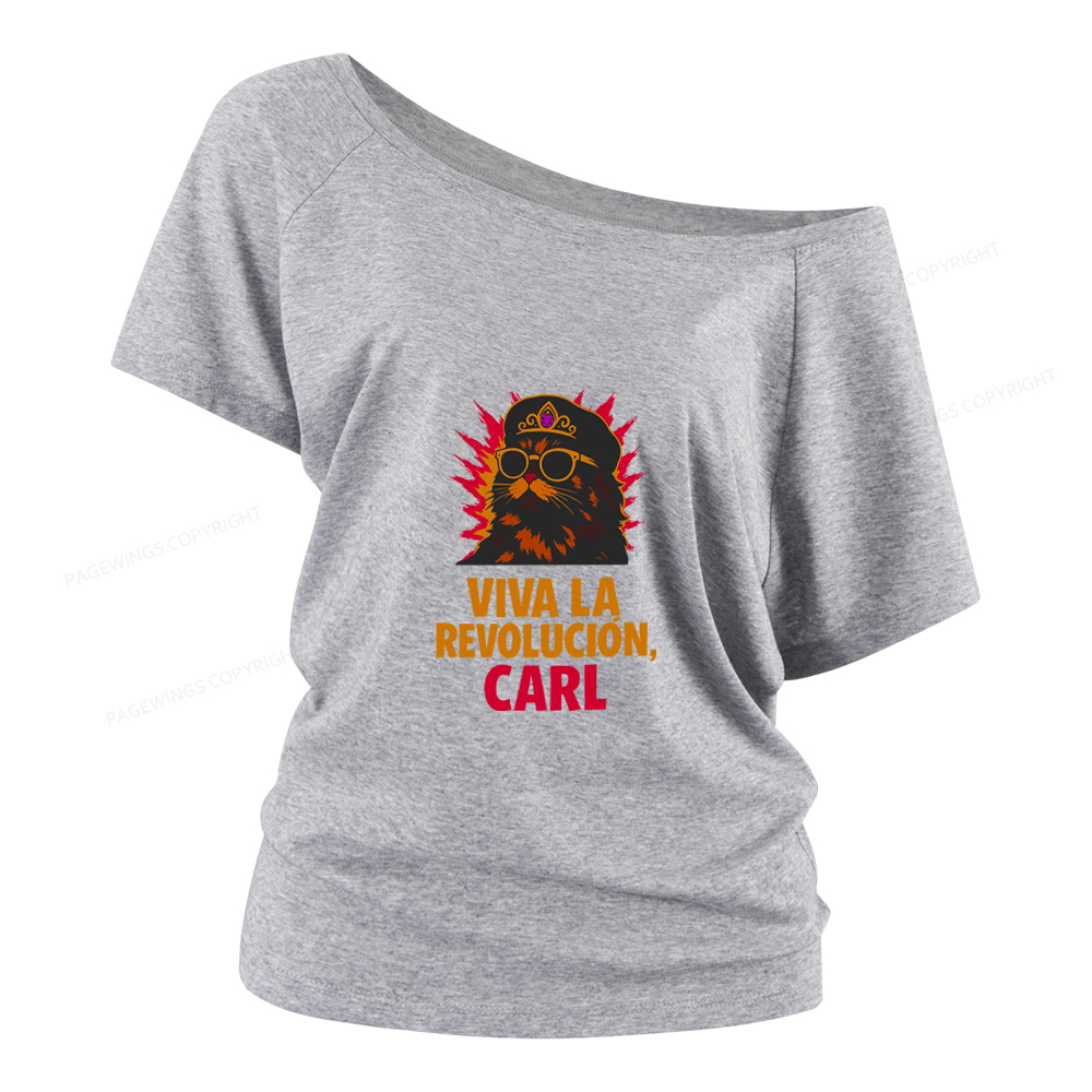 Pagewings Viva La Revolucion Women Off Shoulder T-shirts