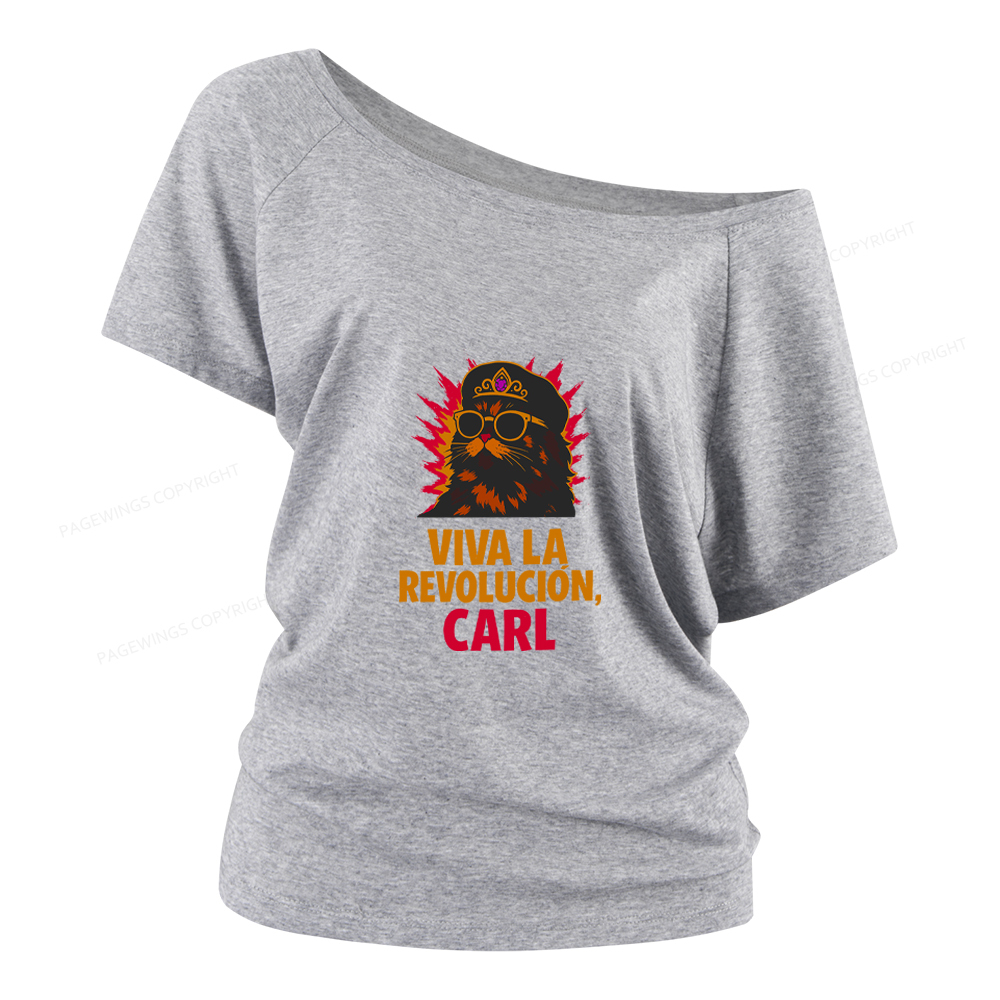Pagewings Viva La Revolucion Women Off Shoulder T-shirts