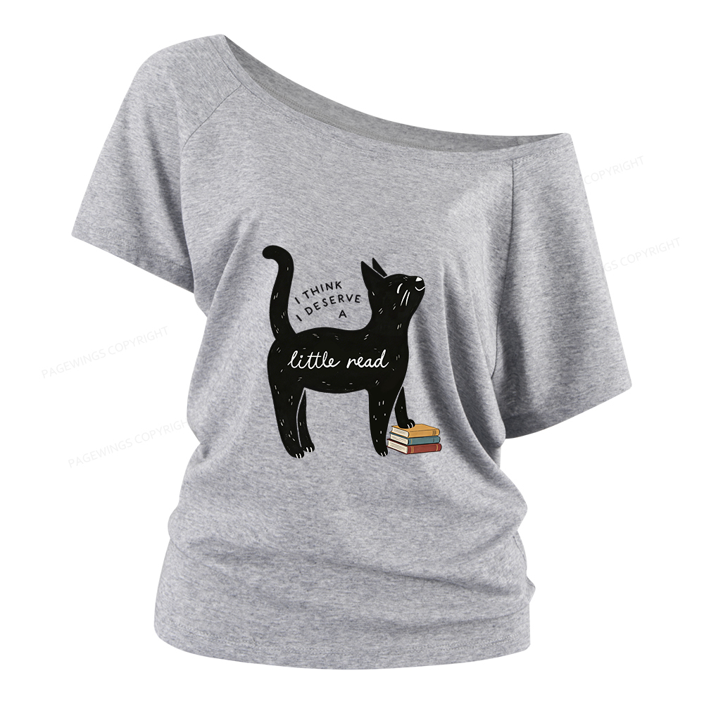 Pagewings Little Read Women Off Shoulder T-shirts