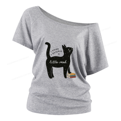 Pagewings Little Read Women Off Shoulder T-shirts