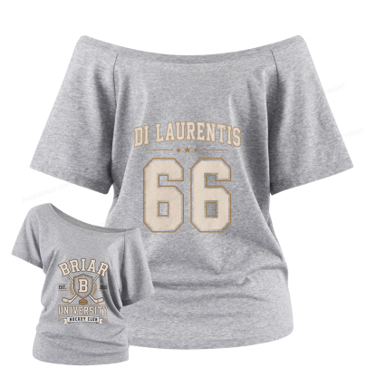 Pagewings Hockey Romance Women Off Shoulder T-shirts