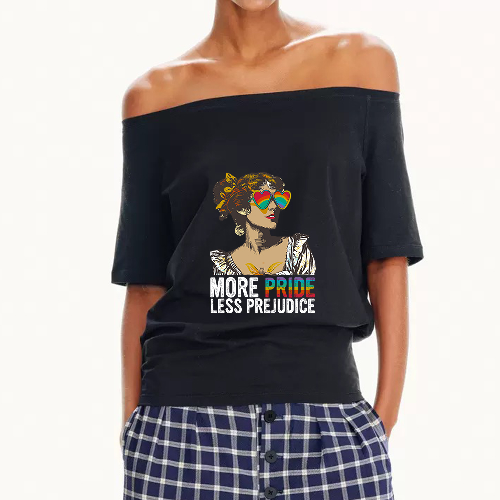 Pagewings More Pride Less Prejudice Off Shoulder Top