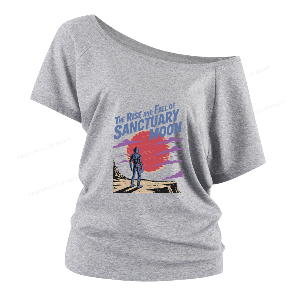Pagewings The Rise And Fall Of Sanctuary Moon Women Off Shoulder T-shirts