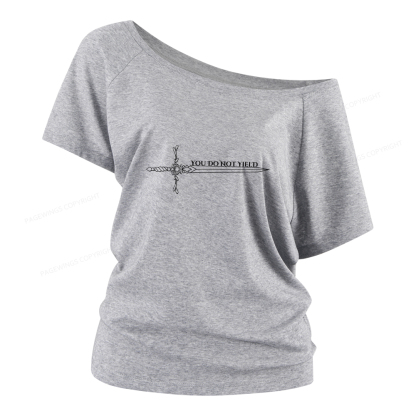 Pagewings You Do Not Yield Women Off Shoulder T-shirts