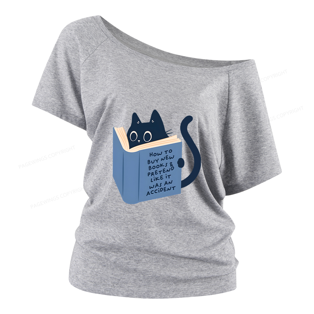 Pagewings How To Buy New Books Women Off Shoulder T-shirts
