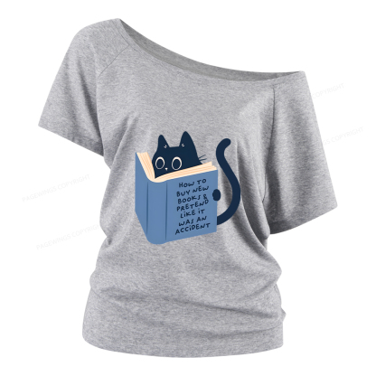 Pagewings How To Buy New Books Women Off Shoulder T-shirts