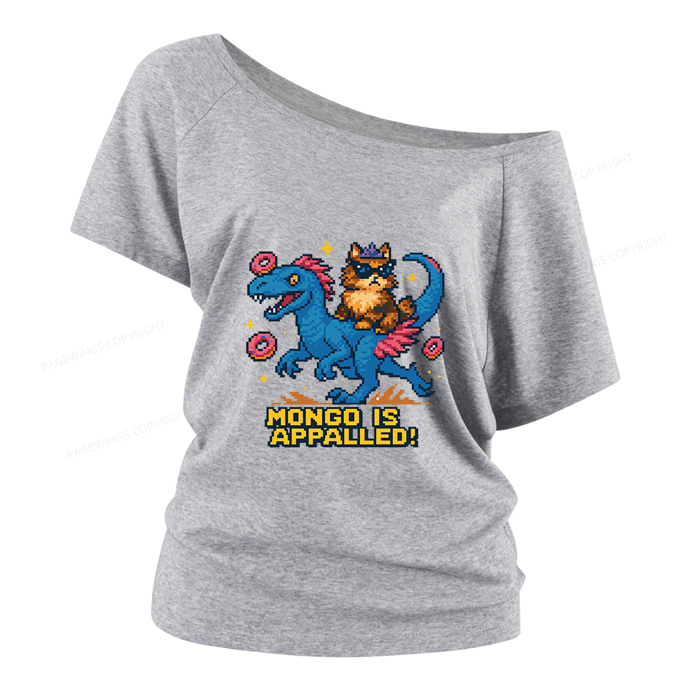 Pagewings Mongo Is Appalled Women Off Shoulder T-shirts