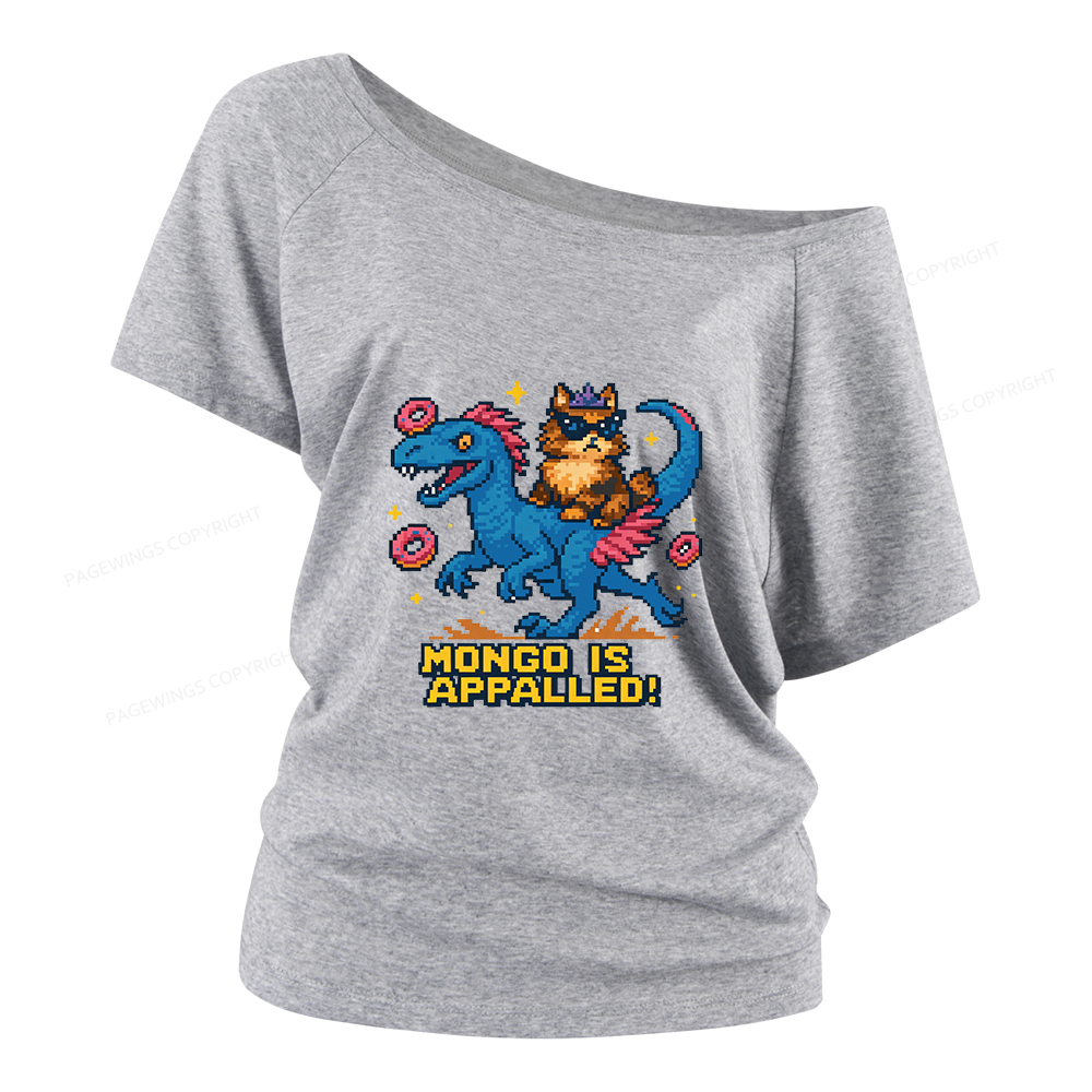 Pagewings Mongo Is Appalled Women Off Shoulder T-shirts