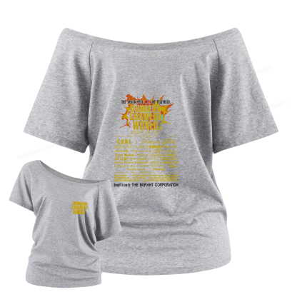 Pagewings Fuel Your Imagination With Sci-Fi World Tour Women Off Shoulder T-shirts