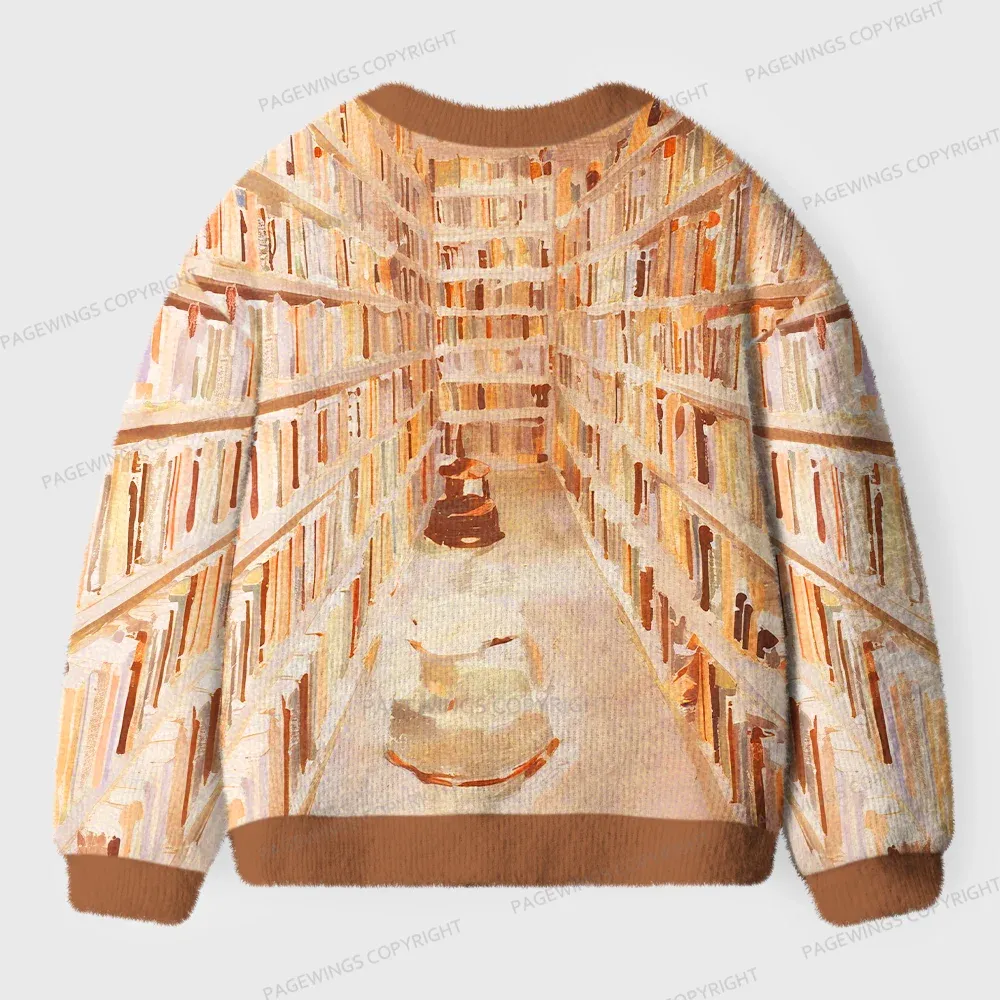 Pagewings Cozy Reading Unisex Ugly Cardigan Sweaters