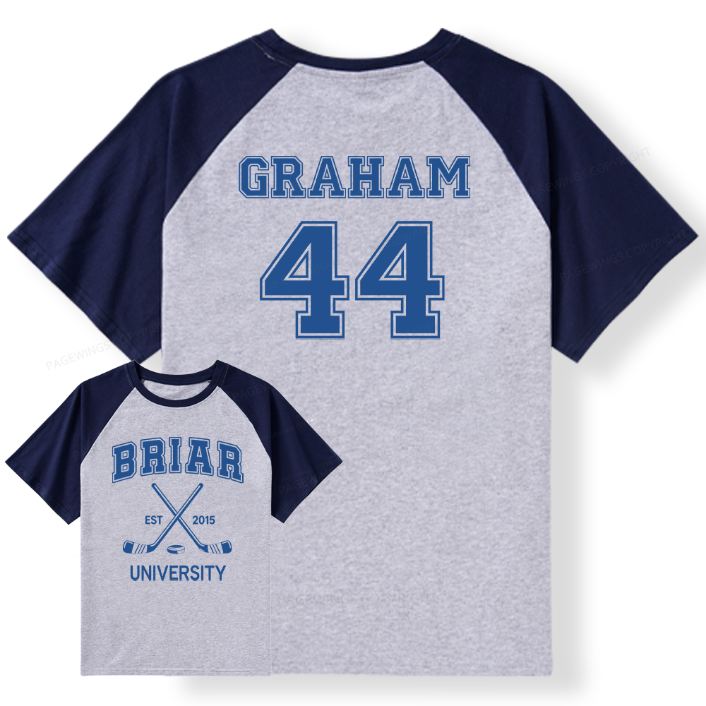 Pagewings Hockey Romance Raglan T-shirt