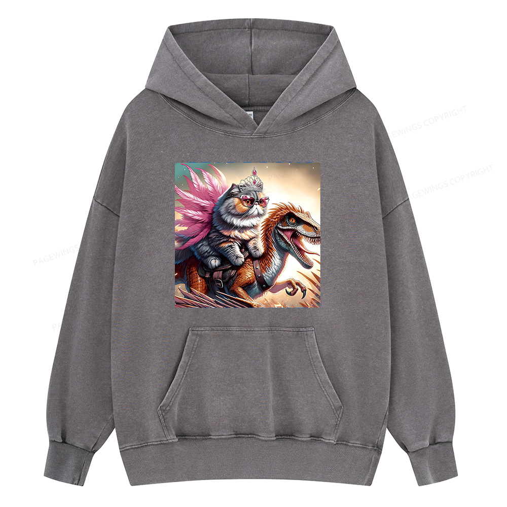 Pagewings Dungeon Crawler Unisex Washed Hoodie