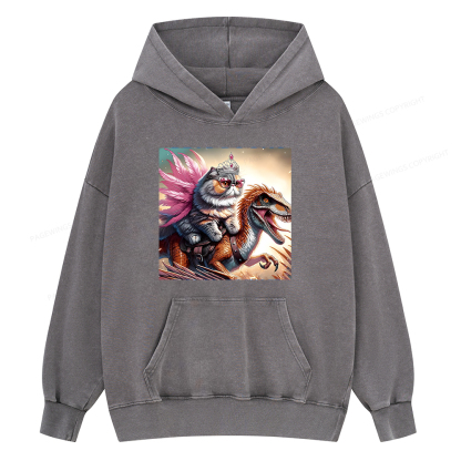 Pagewings Dungeon Crawler Unisex Washed Hoodie