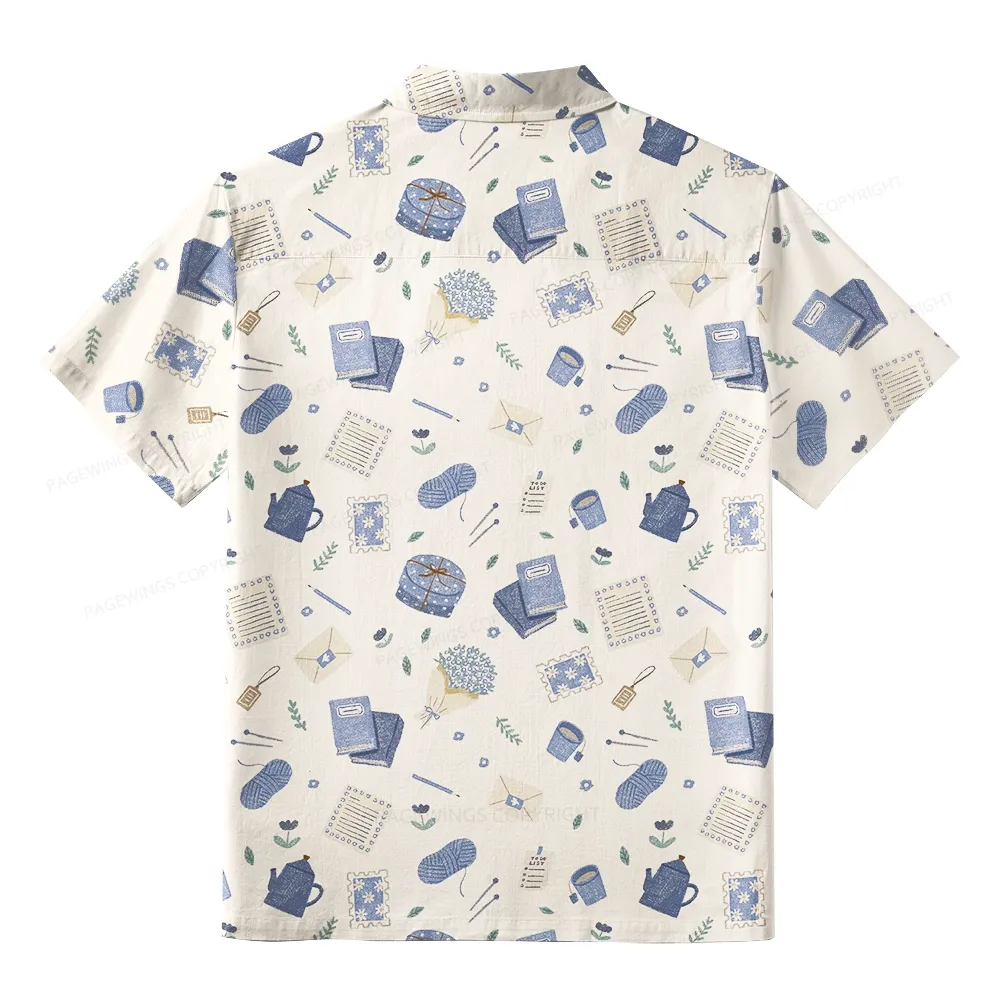 Pagewings Free Societies Read Freely Unisex Hawaiian Shirt