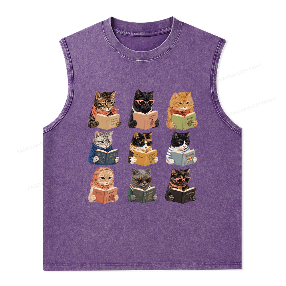 Pagewings I Literally Wrote A Book To Warn Unisex Washed Tank Top