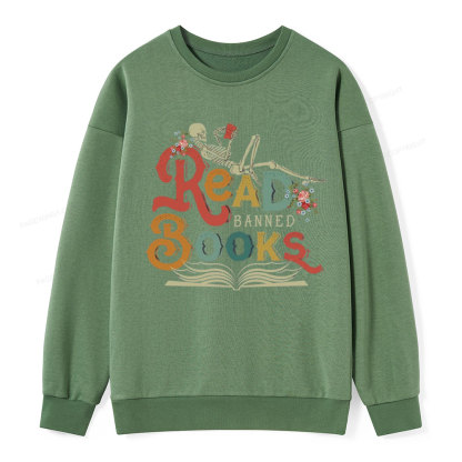 Pagewings Read Banned Books Unisex Classic Sweatshirt
