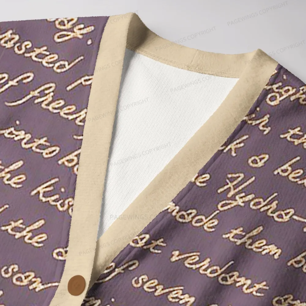 Pagewings Literature Unisex Ugly Cardigan Sweaters