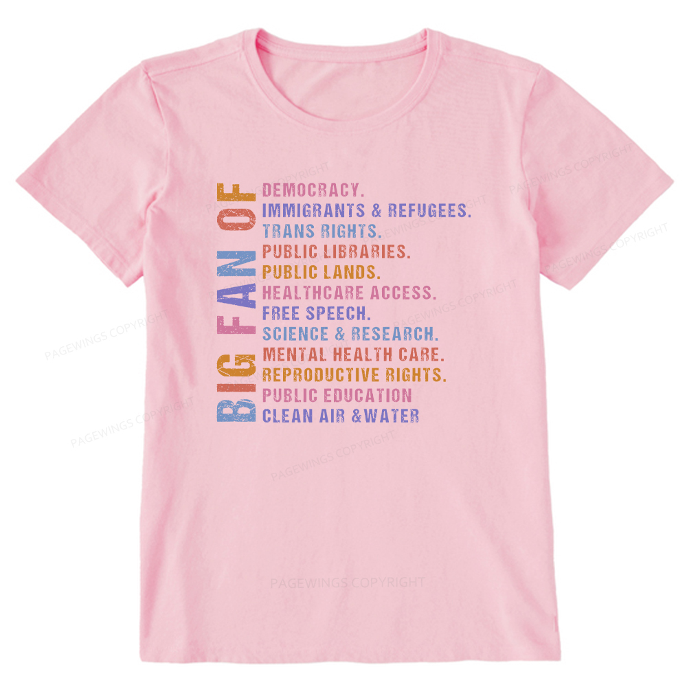 Pagewings Big Fan of Human Rights Unisex Classic T-shirt