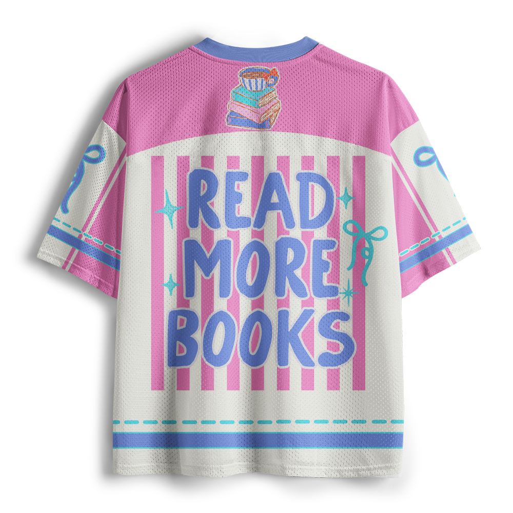 Pagewings Read More Books Unisex Mesh Jersey