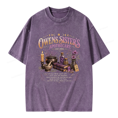 Pagewings Mystical Witchy Unisex Washed T-shirt