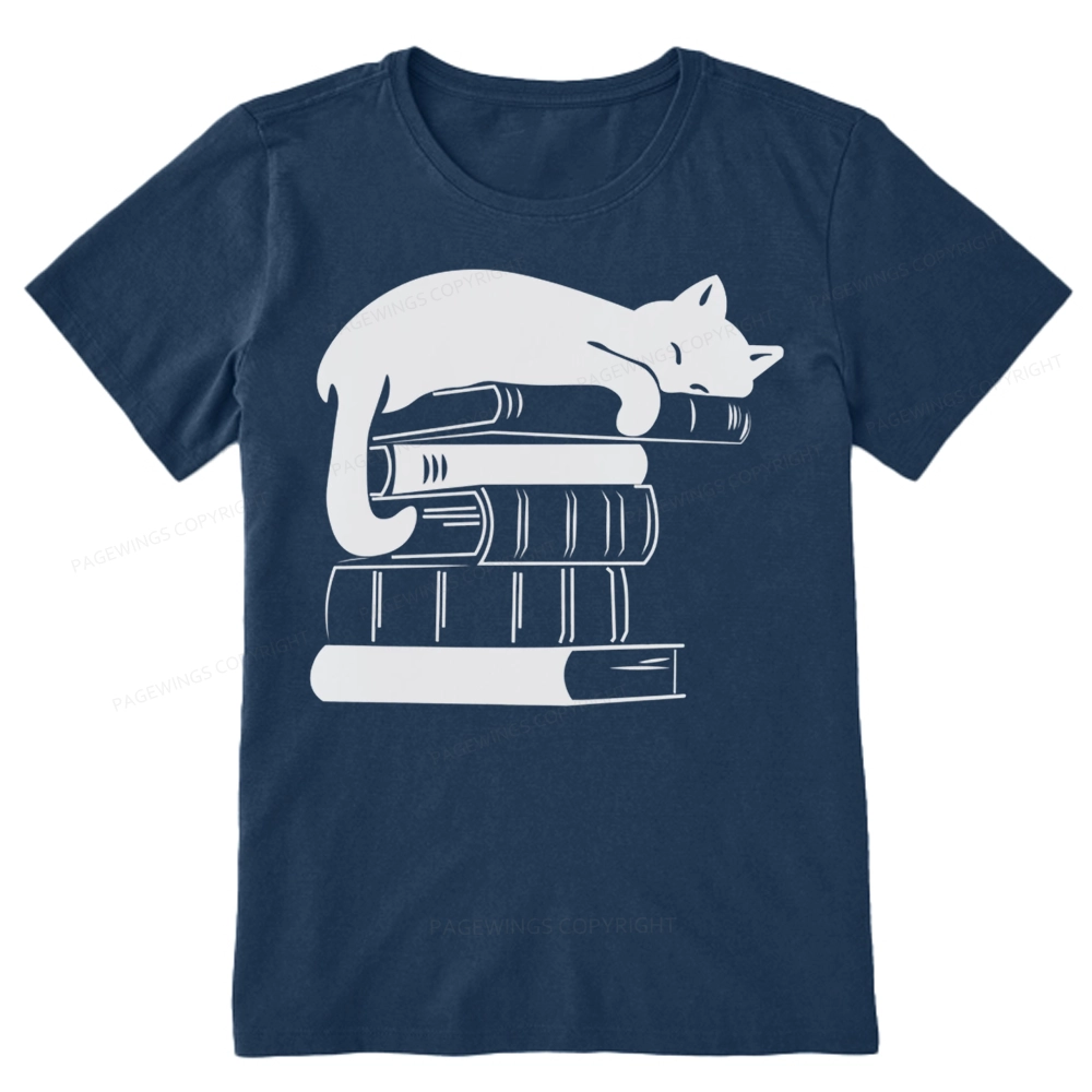 Pagewings Books And Cats Unisex Classic T-shirt