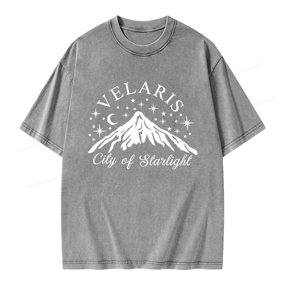 Pagewings Fantasy Reader Unisex Washed T-shirt