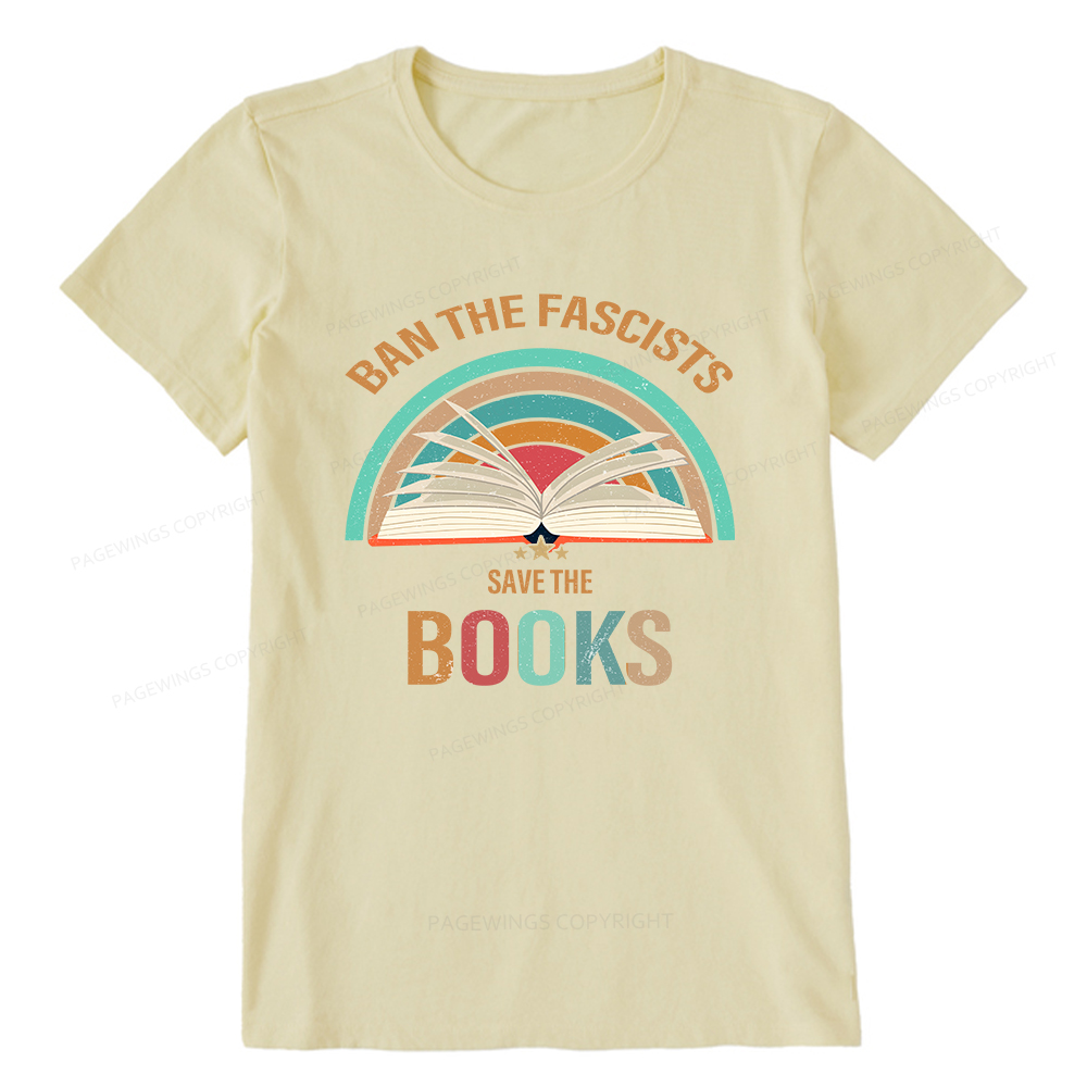 Pagewings Ban The Fascists Save The Books Unisex Classic T-shirt