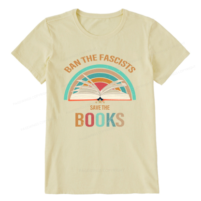 Pagewings Ban The Fascists Save The Books Unisex Classic T-shirt