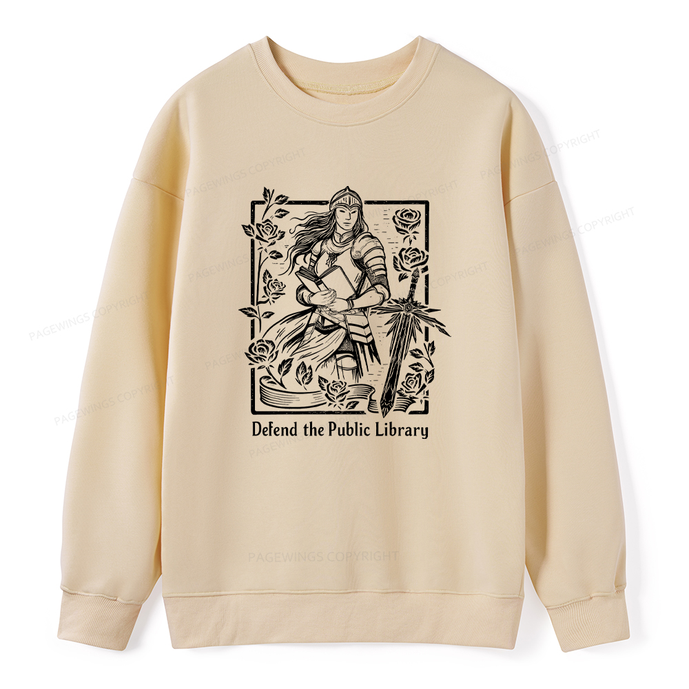 Pagewings Defend The Public Library Unisex Classic Sweatshirt