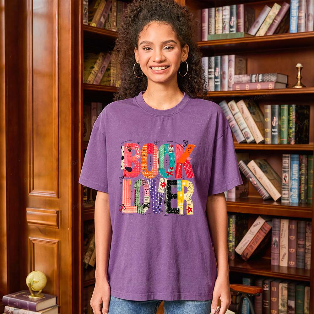 Pagewings Book Lover Unisex Washed T-shirt