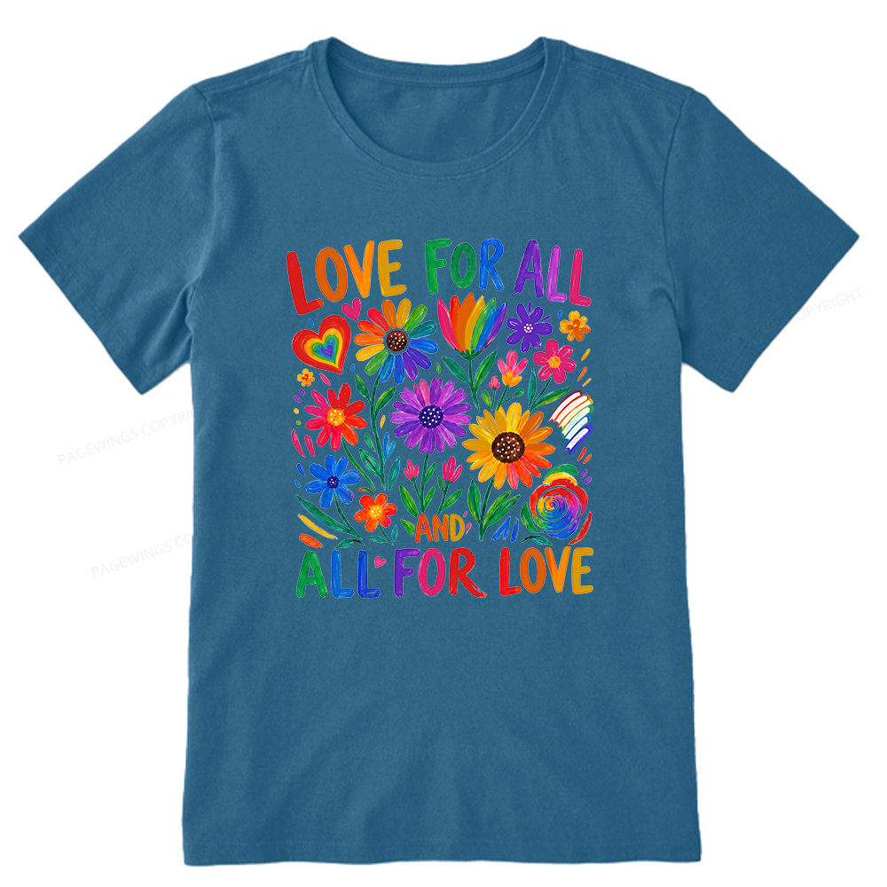 Pagewings Love For All Unisex Classic T-shirt