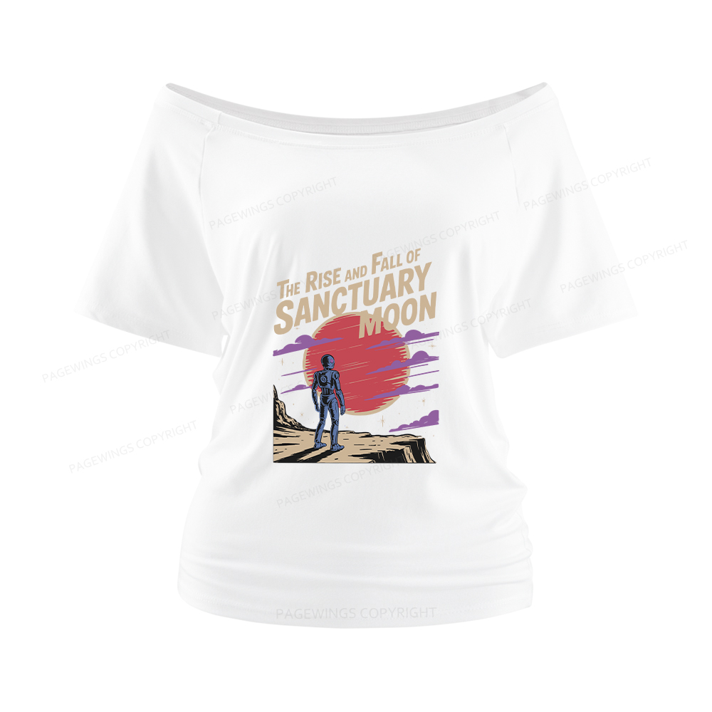 Pagewings The Rise And Fall Of Sanctuary Moon Women Off Shoulder T-shirts