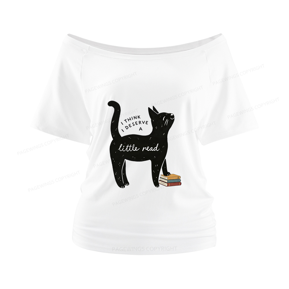 Pagewings Little Read Women Off Shoulder T-shirts