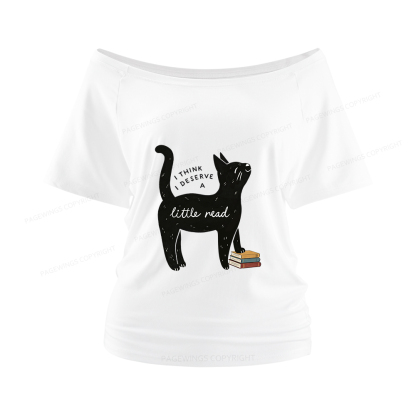 Pagewings Little Read Women Off Shoulder T-shirts