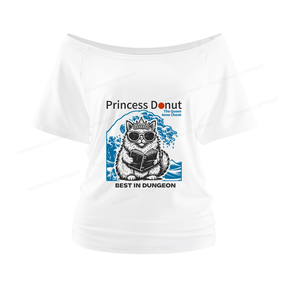 Pagewings Princess Donut Women Off Shoulder T-shirts