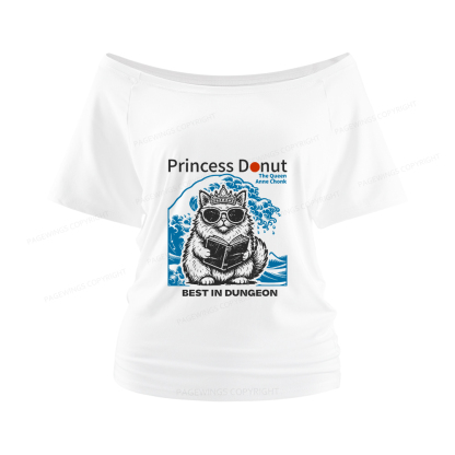 Pagewings Princess Donut Women Off Shoulder T-shirts
