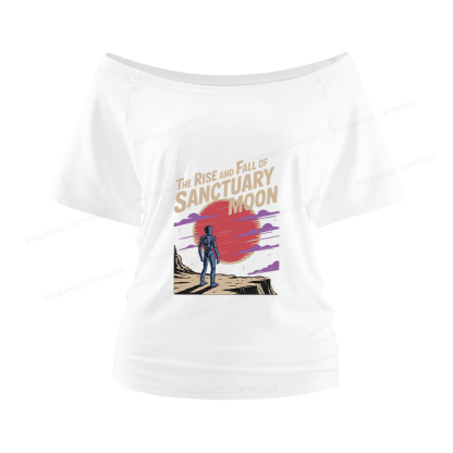 Pagewings The Rise And Fall Of Sanctuary Moon Women Off Shoulder T-shirts