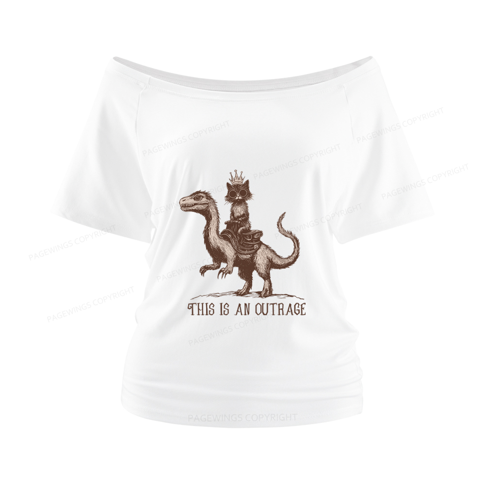 Pagewings Sci-Fi Book Lovers Women Off Shoulder T-shirts