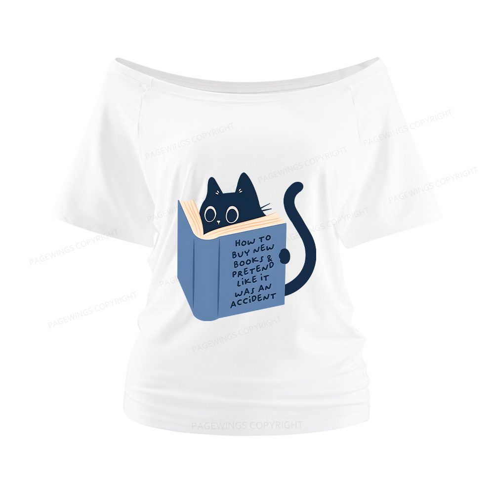 Pagewings How To Buy New Books Women Off Shoulder T-shirts