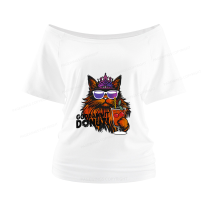 Pagewings Read Sci-Fi Book Women Off Shoulder T-shirts