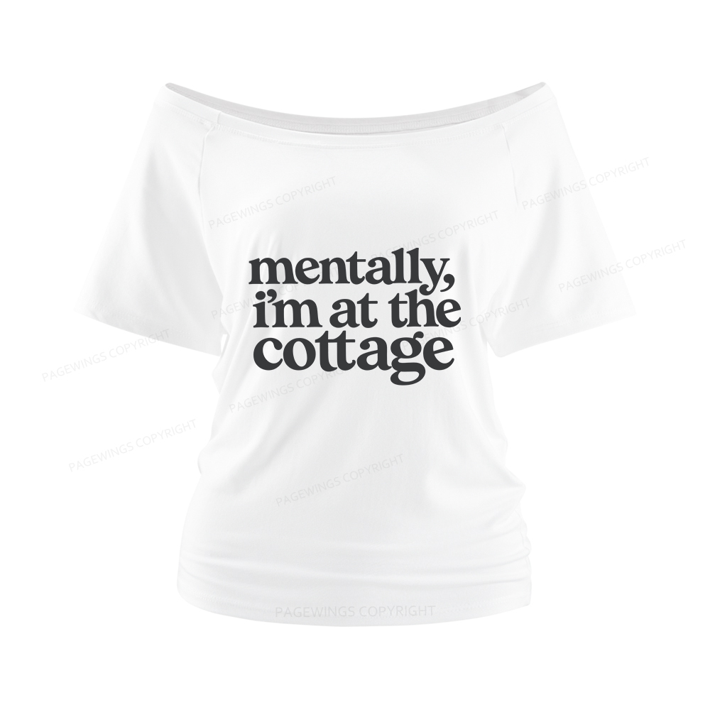 Pagewings At The Cottage Women Off Shoulder T-shirts
