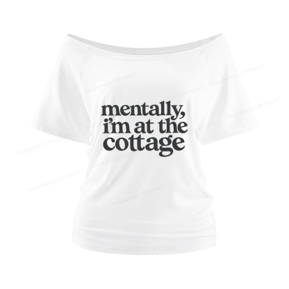 Pagewings At The Cottage Women Off Shoulder T-shirts