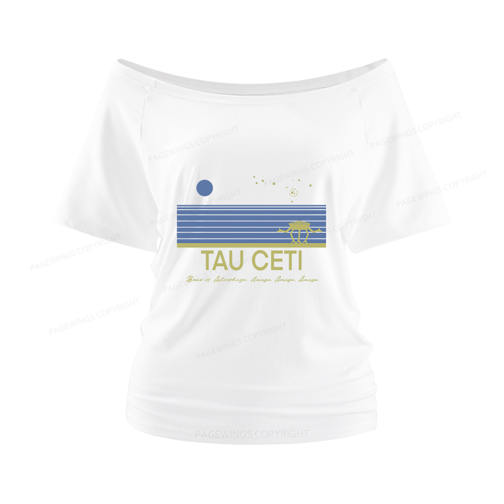 Pagewings Tau Ceti Women Off Shoulder T-shirts