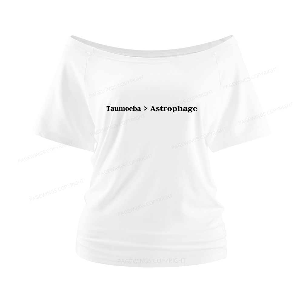 Pagewings Taumoeba Astrophage Women Off Shoulder T-shirts