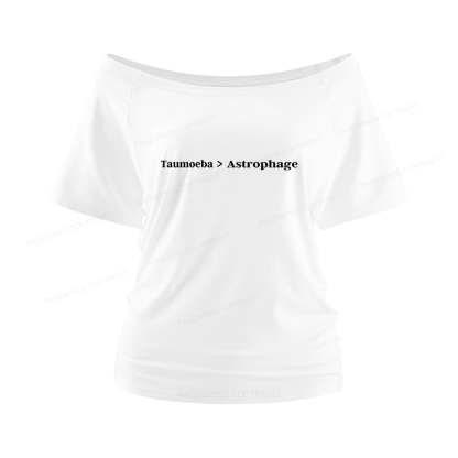 Pagewings Taumoeba Astrophage Women Off Shoulder T-shirts
