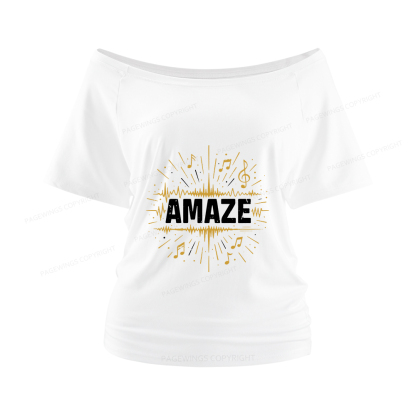Pagewings Amaze Women Off Shoulder T-shirts